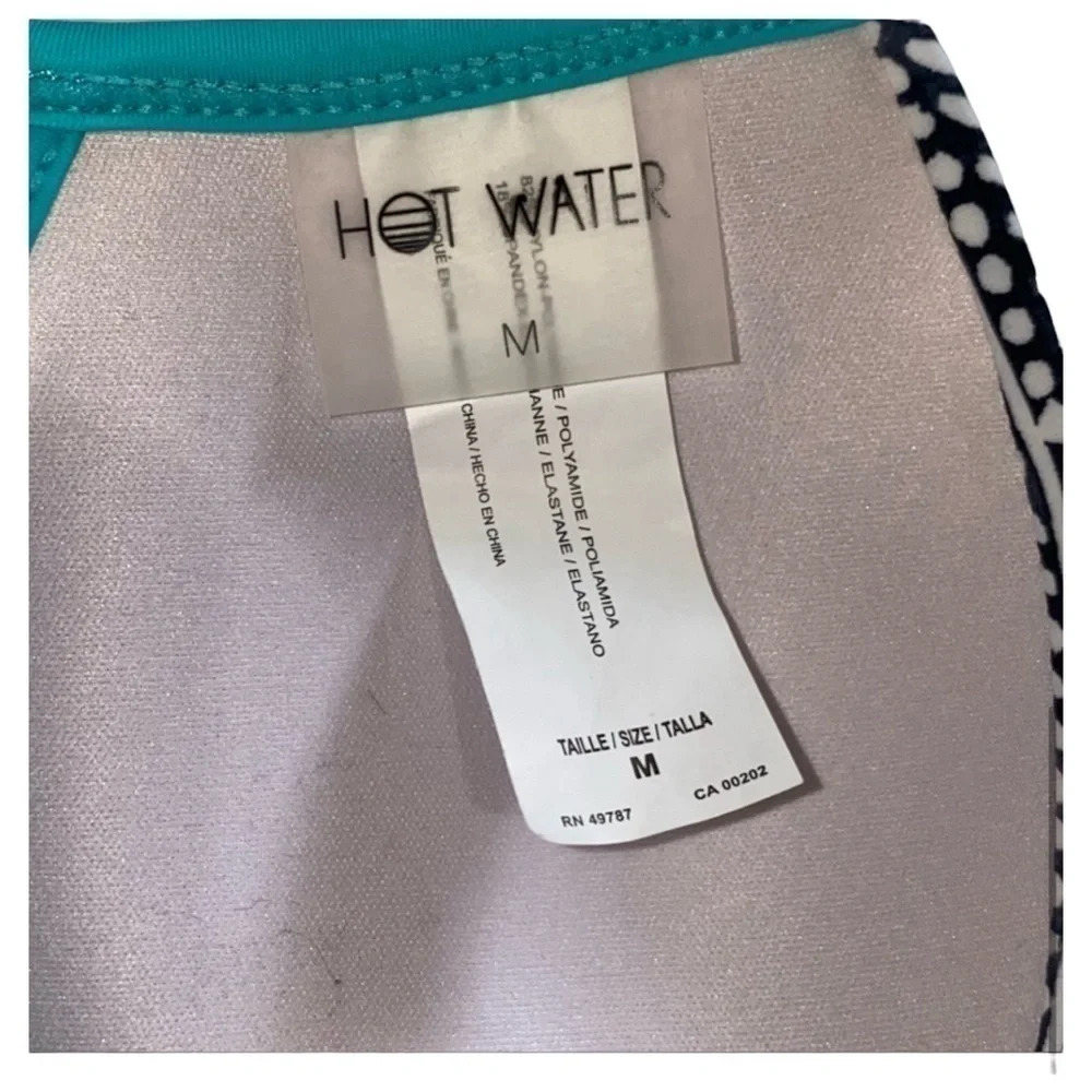 🔥🔥Hot Water Cyan Accented Push-Up Bikini